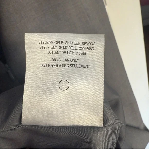 THEORY Light Gray Ruched Jarianna Wool Dress - Picture 10 of 10